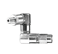 1/4 Inch (in) Female National Pipe Thread (NPT) x 1/4 Inch (in) Male National Pipe Thread (NPT) Z-Swivel