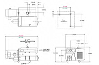 Dimensions - L160B/230B Series Oil-Flooded Vacuum Pumps
