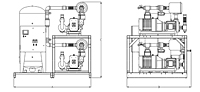 Laboratory Dry Claw Duplex Tank Mounted Vertical Vacuum System with Premium Controls