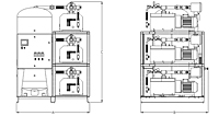 Laboratory Dry Claw Triplex Tank Mounted Vertical Vacuum System with Premium Controls
