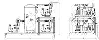 Laboratory Dry Claw Triplex Tank Mounted Vertical Vacuum System with Premium Controls - 2