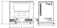 Oilless Scroll Air Compressors with Enclosure (SES0308, SES0508, SES0308HP, SES0508HP, SES1308, SES1518, SES1308HP, SES1518HP)