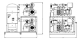 Laboratory Lubricated Oil Sealed Rotary Vane Duplex Tank Mounted Vertical Vacuum System with Premium Controls - 2