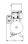 3 to 5 hp Scroll Tankmount Duplex Pumps with Refrigerated Dryer - 3