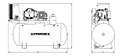 7.5 to 10 hp Tankmount Simplex Scroll Air Compressors with Refrigerated Dryer