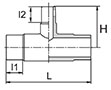 Butt Elongated Reducing Tee Fittings