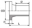 Butt Elongated Stub Ends