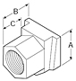 Wilkerson Modular Connecting End Block Set - 16/26" Series"